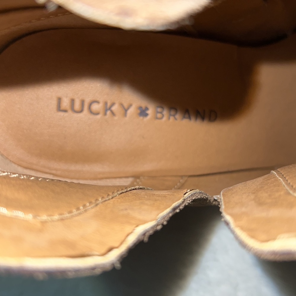 Closet Clearance!!! Lucky Brand Women's Brown Suede Ankle Boots - Picture 8 of 8